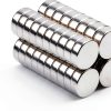 Deryun 8x2.7mm Rare Earth Magnets Nickel Coated Silver-0