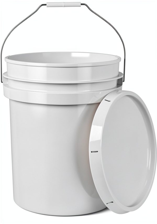 EconoHome 5 Gallon Bucket Heavy-Duty Plastic Storage Pail-0