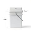 EconoHome 5 Gallon Bucket Heavy-Duty Plastic Storage Pail-6