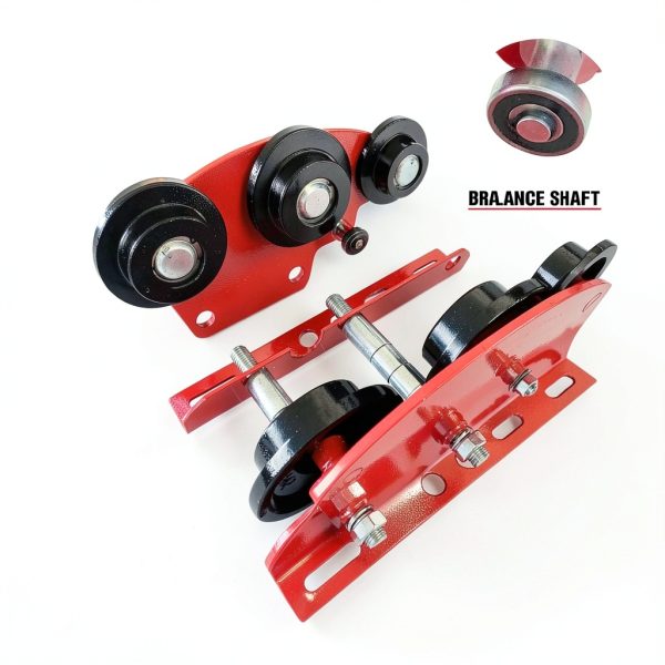 Manual Trolley Senotoyar 6‑Wheel I‑Beam Lift 2200lb Adjustable Flange-4