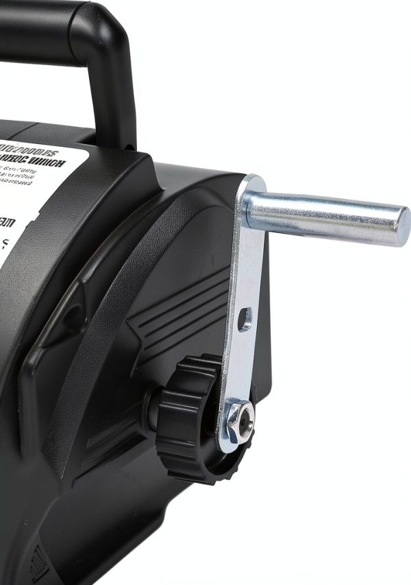 Portable Electric Winch lxrnqcey 12V 300W 5000lb Capacity Black-3