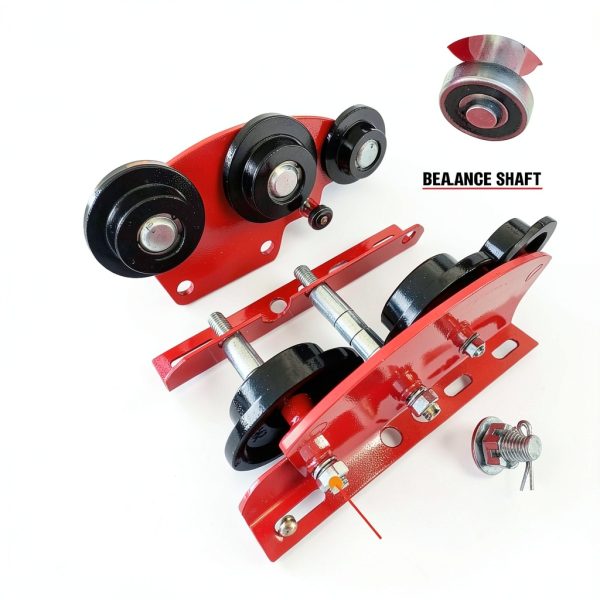 Manual Trolley Senotoyar 6‑Wheel I‑Beam Lift 2200lb Adjustable Flange-8