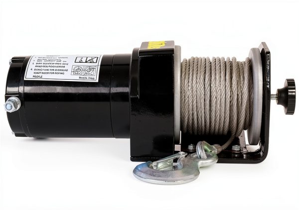 ATV Winch Generic 2000lb 12V 1.0hp Steel Cable Roller Remote Control-1