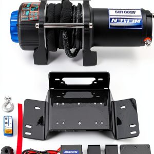 WeiSen 12V winch Kit 4500lb Mount Bracket & Synthetic Line-0
