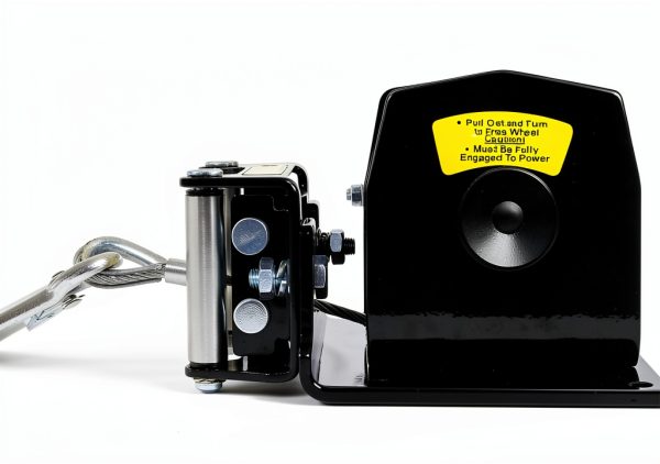 ATV Winch Generic 2000lb 12V 1.0hp Steel Cable Roller Remote Control-6