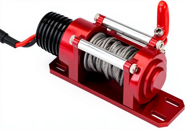 Metal Winch for SCX10 D90 D110 TF2 KM2 LUCKDANO Mini RC Electric Winch-2