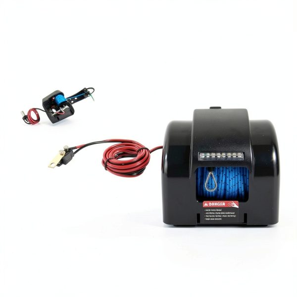 Electric Anchor Winch OCPTY 12V Boat Winch with 100ft Rope and Remote-6