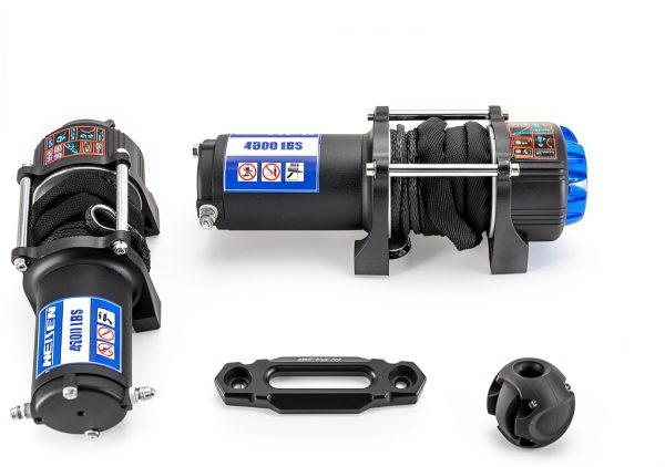 WeiSen 12V winch Kit 4500lb Mount Bracket & Synthetic Line-4