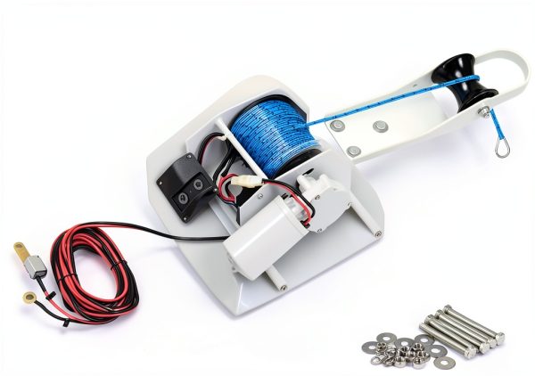 Electric Anchor Winch Acdet 25LBS Marine with Remote Control White-7