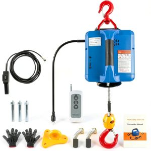 3 in 1 Electric Hoist OXMART 110V Winch 1100lb with Remote Control-0