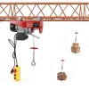 Electric Winch RTUSUML 1543 lb 110V Hoist with Dual Slings-8
