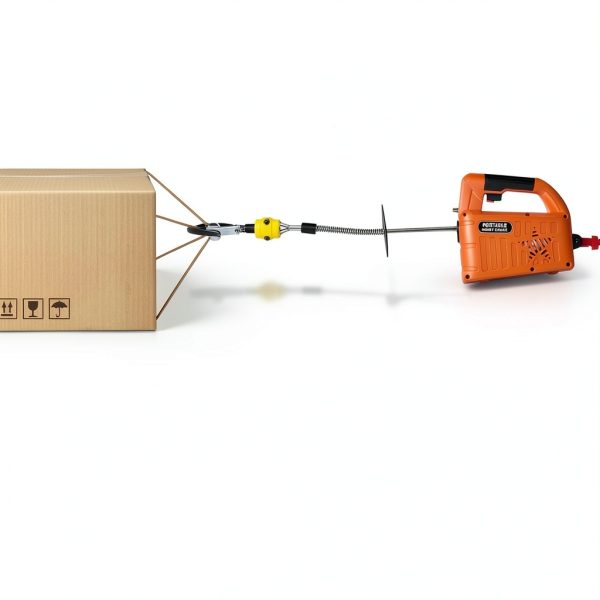 Electric Hoist Winch NTNOEA 110V Portable 1500W 1100lb Capacity Orange-4
