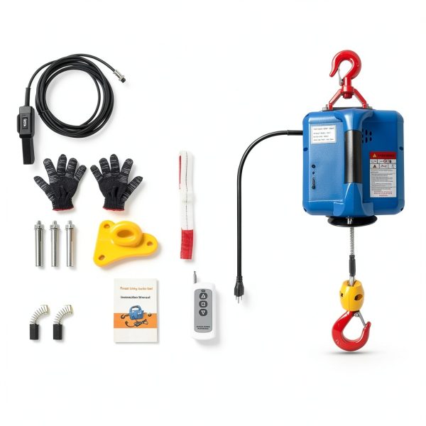 3 in 1 Electric Hoist OXMART 110V Winch 1100lb with Remote Control-8