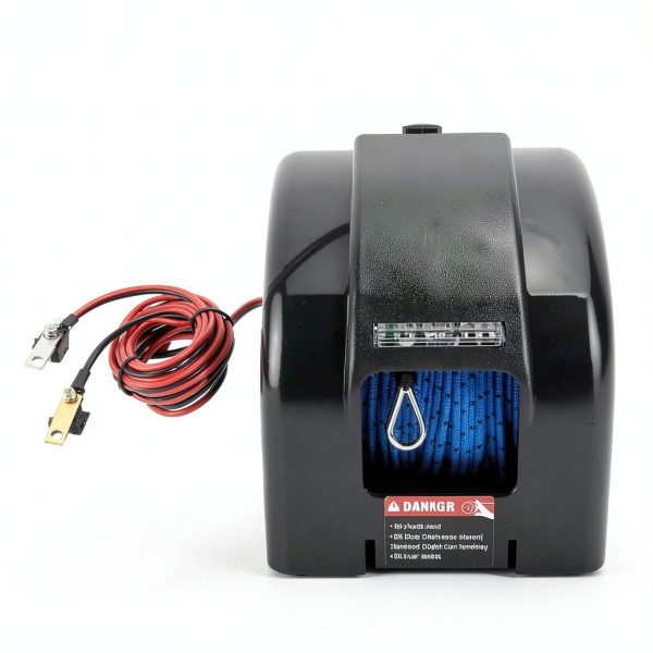 Electric Anchor Winch OCPTY 12V Boat Winch with 100ft Rope and Remote-3