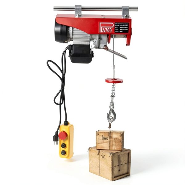 Electric Winch RTUSUML 1543 lb 110V Hoist with Dual Slings-7