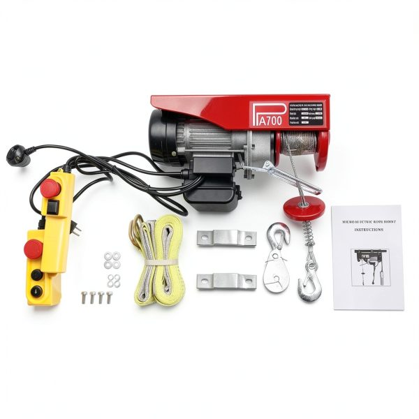 Electric Winch RTUSUML 1543 lb 110V Hoist with Dual Slings-2