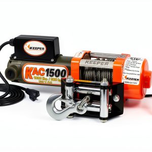 Electric Winch KEEPER KAC1500 1500lb Capacity Remote Handheld Control-0