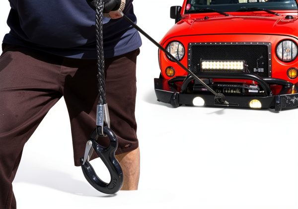 WeiSen 4500lb 12V ATV UTV Electric Winch Kit with Synthetic Line-7