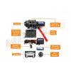WeiSen 4500lb 12V ATV UTV Electric Winch Kit with Synthetic Line-3