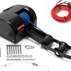 Electric Boat Anchor Winch CUBELLIN 35lb with Remote and 100ft Rope-0