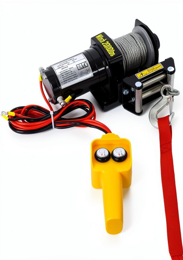 2000lb 12V ATV UTV Electric Winch ZeHuoGe Waterproof Cable Off Road-1