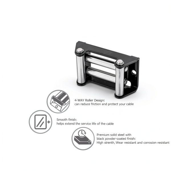 WeiSen 4500lb 12V ATV UTV Electric Winch Kit with Synthetic Line-4