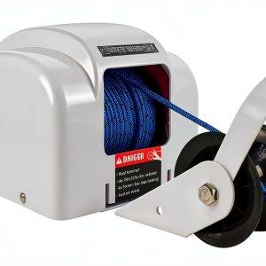 45 lbs Electric Anchor Winch Acdet Marine 12V White with Remote-0
